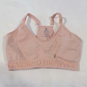 Kindred Bravely Sinply Sublime Nursing Bra Pink/Beige Racer Back Size Medium
